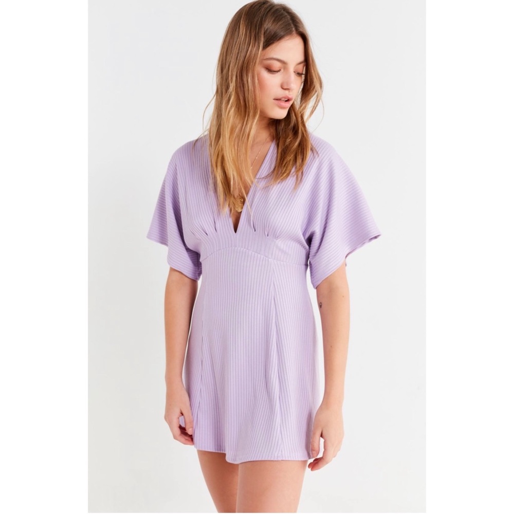 UO Ribbed Knit Mini Dress - Picture 2 of 5
